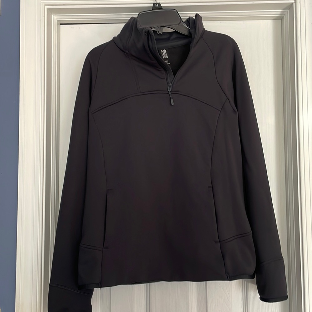 Mountain Hardwear Women's Frostzone 1/4 Zip Top dark grey. Size Women’s Medium